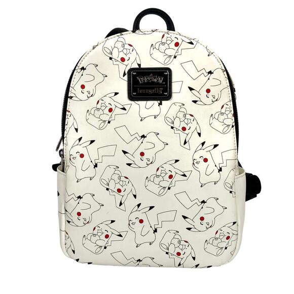 Loungefly Handbags - Loungfly Pokemon Pikachu Mini Backpack White 2019 Retired EUC